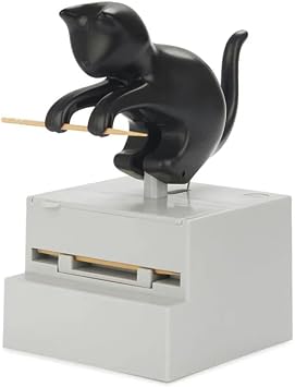 Balvi Frisky Toothpick Holder Cute Cat-Shaped Dispenser for Kitchen and Dining Room Fun and Functional Tabletop Accessory -Holds Standard Toothpicks Porta Palillos