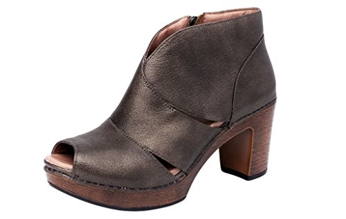 Dansko Women's Delphina Ankle Bootie, Aged Bronze/Metallic, 39 EU/8.5-9 M US