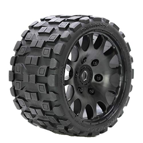 Powerhobby Scorpion Belted Monster Truck Rc Tires/Wheels W 17Mm Hex (4) Sport Compound Fits : Arrma Outcast Kraton Talion Notorious Fazon Speed Run … #TOP1