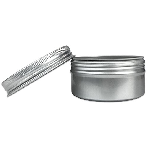 Beauticom® (Quantity: 12 Pieces) 80G Refillable Silver Round Empty Aluminum Metal Tin Sample Jar Container With Screw Cap Lid For Candle, Beauty, Skincare, Cosmetics, Make Up, Balm, Salves #TOP3