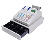 Cash Register Cash Management System Electronic Cash Register with Cash Drawer,Keys & Passwords to open,7 Payment Methods