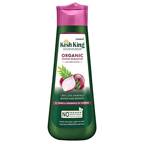 Kesh King Ayurvedic Onion Shampoo|Hair Fall Control & Growth Shampoo| Reduces Split Ends & Frizz |Repairs Dry & Damaged Hair | Goodness Of Onion, Amla & Bhringraj For Rs. 174 @ 65 %