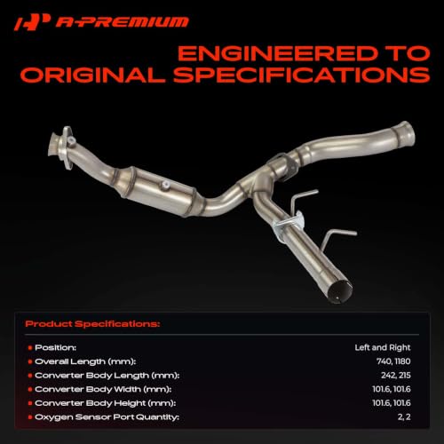 A-Premium 2 PCS Left and Right Catalytic Converter Kit, E.P.A Compliant by A-Premium - Used condition - Image 3
