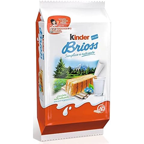 3x Ferrero Kinder 'Brioss' Küchlein mit Milch Brioche, 10 x 28 g Cover