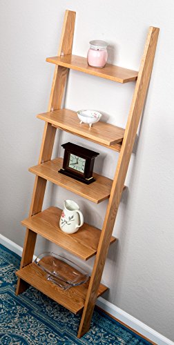 Our Simple Luxuries Solid Oak Leaning Ladder Shelf #TOP25