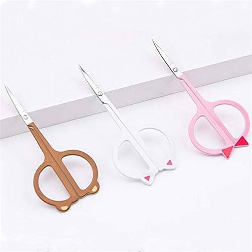 Craft Scissors 1pc Cute Animal Ears Stainless Steel Eyebrow Scissors Eyebrow Trimmer Makeup Beauty Tools Makeup Scissors Size:16 * 4.5cm Scissors