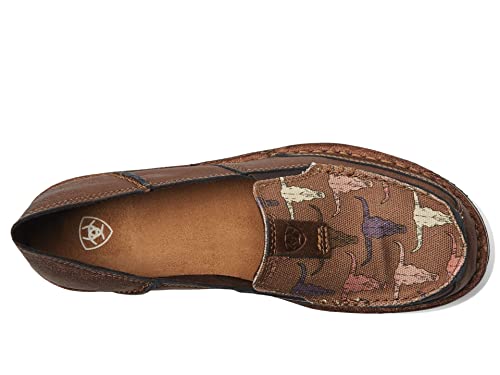 ARIAT Sapato náutico feminino Cruiser, Bronze metálico, 6.5