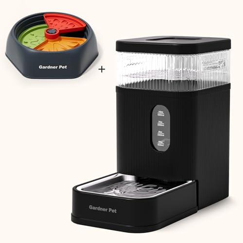 GardnerPet Gradner Pet Dog Water Dispenser 8.5L (Black) + Dog Slow Feeder Bowl