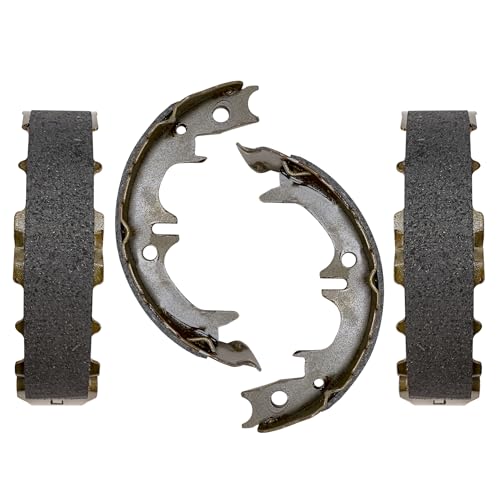 Detroit Axle - Rear Parking Semi-metallic Brake Shoes Replacement for