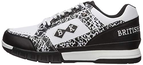 British Knights Mens Metros Fashion Sneaker, Black/White/Elephant, 10 Us #TOP7