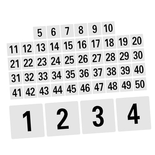 OFFSCH 50pcs Plastic Table Numbers Double Sided Table Number Cards for Weddings Events Restaurants and Banquets for Easy Identification and Efficient Management