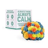 Stress Relief Fidget Ball: Anti-Anxiety Sensory Toy for Alzheimer, Dementia, Autism & OCD. Helps Stop Skin Picking & Calming Focus. Tactile Plush for Elderly & Special Needs Adults (Marine Blue)
