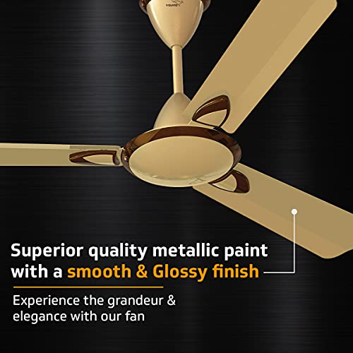 Image of V Guard Gatimaan Plus As Ultra High Speed Fan Ceiling Fan For Home|100% Copper Motor|High-Performance 3-Blade Ceiling Fan|Advanced Coating For Extraordinary Rust Resistance|Imperial Gold|1200Mm