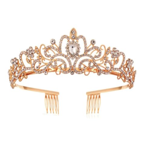 Women Fashion Rhinestones Crowns Luxury Queen Princess Sparkling Headbands 9085 (9089,1 Count (Pack of 1))