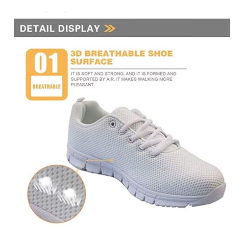 Jeiento Outdoor Running Shoes for Women Men Teenager Non Slip Fashion Mesh Gym Sports Shoes Workout Casual Sneakers for Teenager Girls4