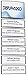 Displays2go WCSBK85S6 Office Wall Directory Signs, 7 Panels, Adhesive Install with Snap Out Lens