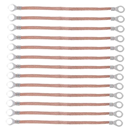 Toddmomy 100 pezzi Filo in Rame e Alluminio Mm² di Messa Flessibile per Attrezzature Alta Tensione Nastro di Collegamento Resistente e Conduttivo