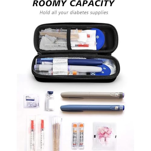 Glacière de voyage pour médicaments avec affichage de la température et sac de rangement