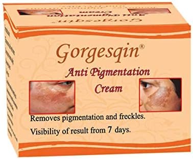 Gorgesqin Anti Pigmentation Cream, Reduces & removes pigmentation from 7 days, 18 g