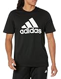 adidas Men's Essentials Big Logo T-Shirt, Black/White, X-Large Tall