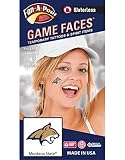 Fan A Peel Click to enlarge Montana State University (MSU) Bobcats – Waterless Peel & Stick Temporary Spirit Tattoos – 4-Piece – Assorted Blue Gold