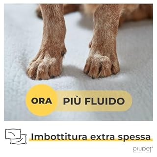 PiuPet® Tappetino riscaldante 90x60cm I Coperta autoriscaldante I Senza elettricità e batterie | Coperta per Cani | Tappeto Riscaldante | Tappetino Riscaldante per Cani (Bianco)