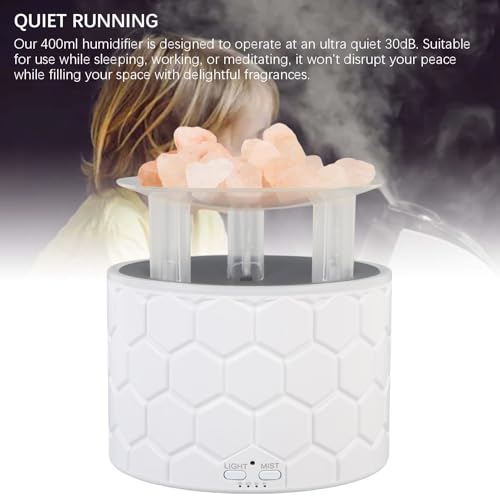Difusor aromático eléctrico 400 ml con luz nocturna y temporizador miniatura 2