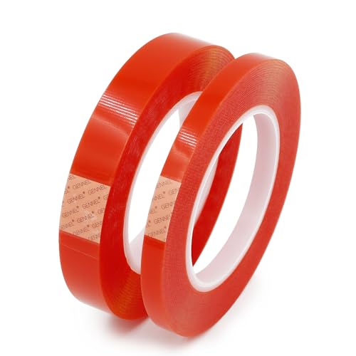GENNEL 2pcs 10mm 20mm Clear Double Sided Strong Adhesive Tape Screen Repair