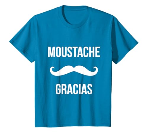Funny Moustache Gracias - Fun Hipster Beard Moustachu T-Shirt