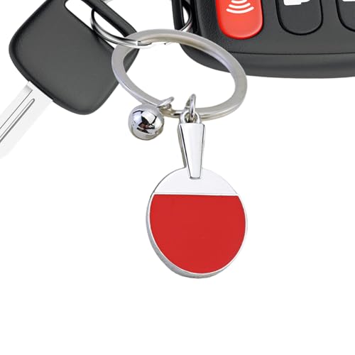 Generisch Llavero de ping pong, llavero de raqueta de ping pong, colgante de metal deportivo, para amigos, familia, amantes, para llaves, mochilas, a, Siehe Beschreibung