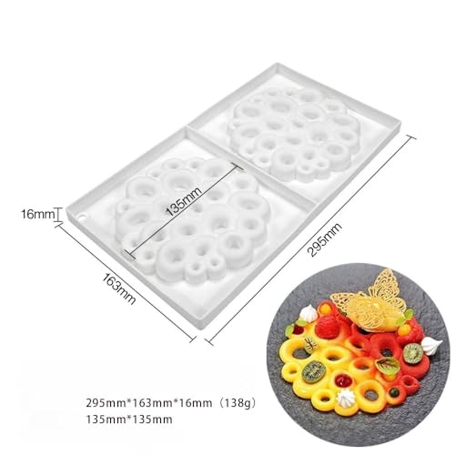 XiaoShenLu 3D okrągła forma silikonowa bąbelkowa, DIY narzędzie do pieczenia czekolady mus ciasto forma