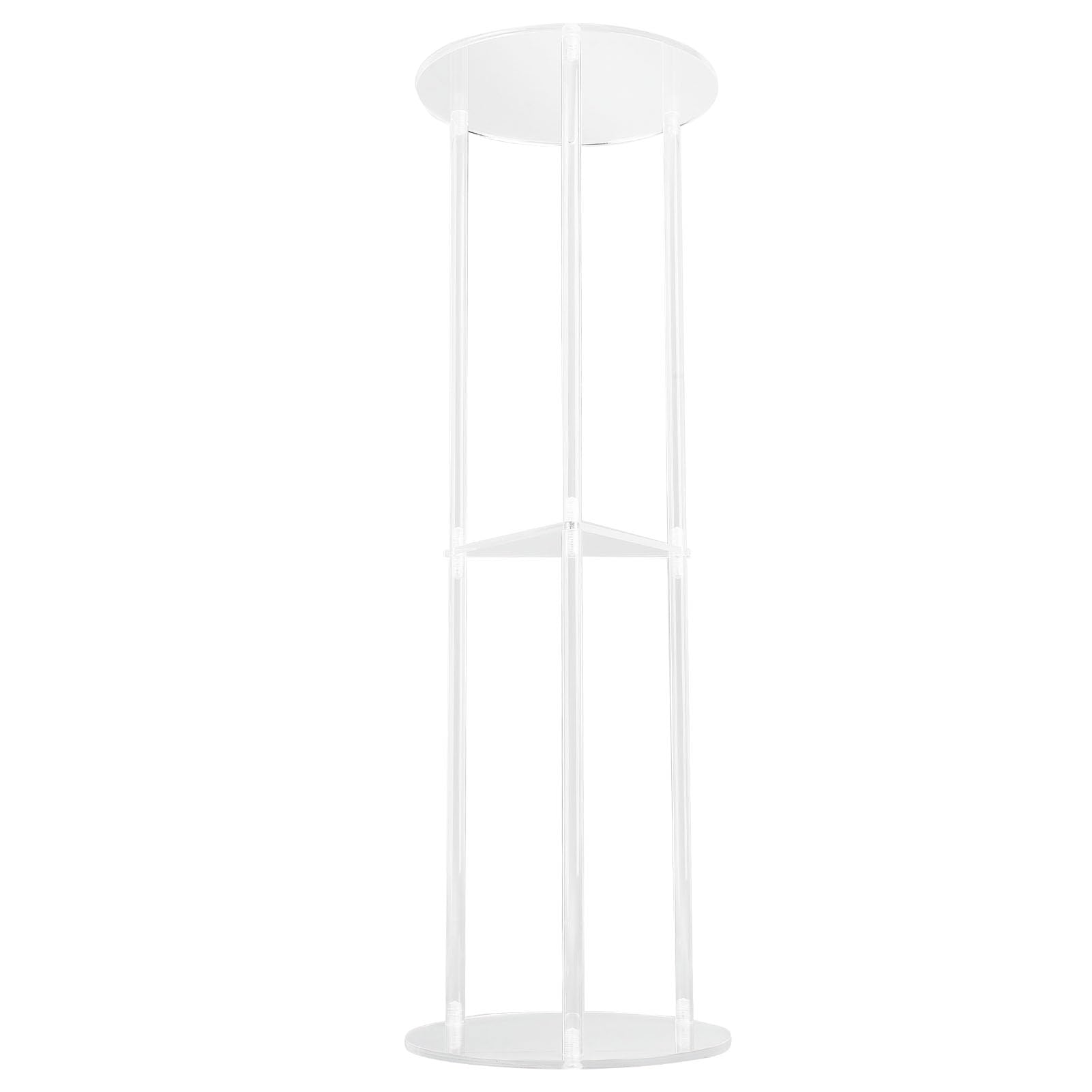 Table d'appoint en acrylique à 3 niveaux moderne pour salon et chambre