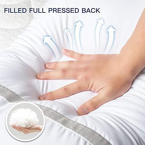 BedStory 2 Pack Sleeping Pillows, Down Alternative Dust Mite Resistant & Hypoallergenic, Bed Pillow for Neck/Shoulder Pain/Allergy Sufferers and Back/Stomach/Side Sleepers Standard Size 42X70CM