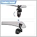 RATCHROLL 28.5cm Motorcycle Windshield Motorcycle Wind Deflector Grey Lens Adjustable Clip Windshield Extension Universal Fit for Most Motorcycle Scooter Replacement Car Parts