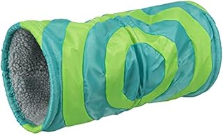 Trixie Cushy Plush Play Tunnel, 15 x 35 cm, Grey/Green