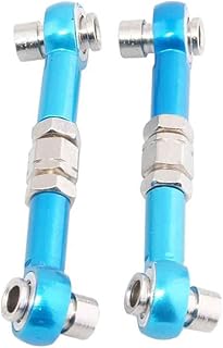 C31934LIGHTBLUE Alloy Machined M3 Size Ball End 40mm Linkages w/Adjustable Turnbuckles