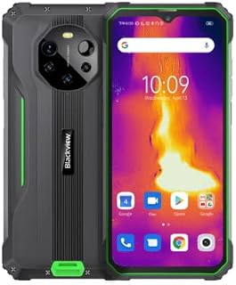 Blackvie BL8800 Pro 5G Rugged Smartphone imagem térmica 8GB 128GB 8380mAh 6,58 polegadas FHD + Tela Doke 3.0 (baseado no Android 11) 50MP +16MP Cameras 5G SIM Free à prova d'água Celulares à prova de choque( Verde)