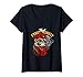 Damen Pop Culture Retro 80s Classic Hip Hop That Funky Monkey T-Shirt mit V-Ausschnitt