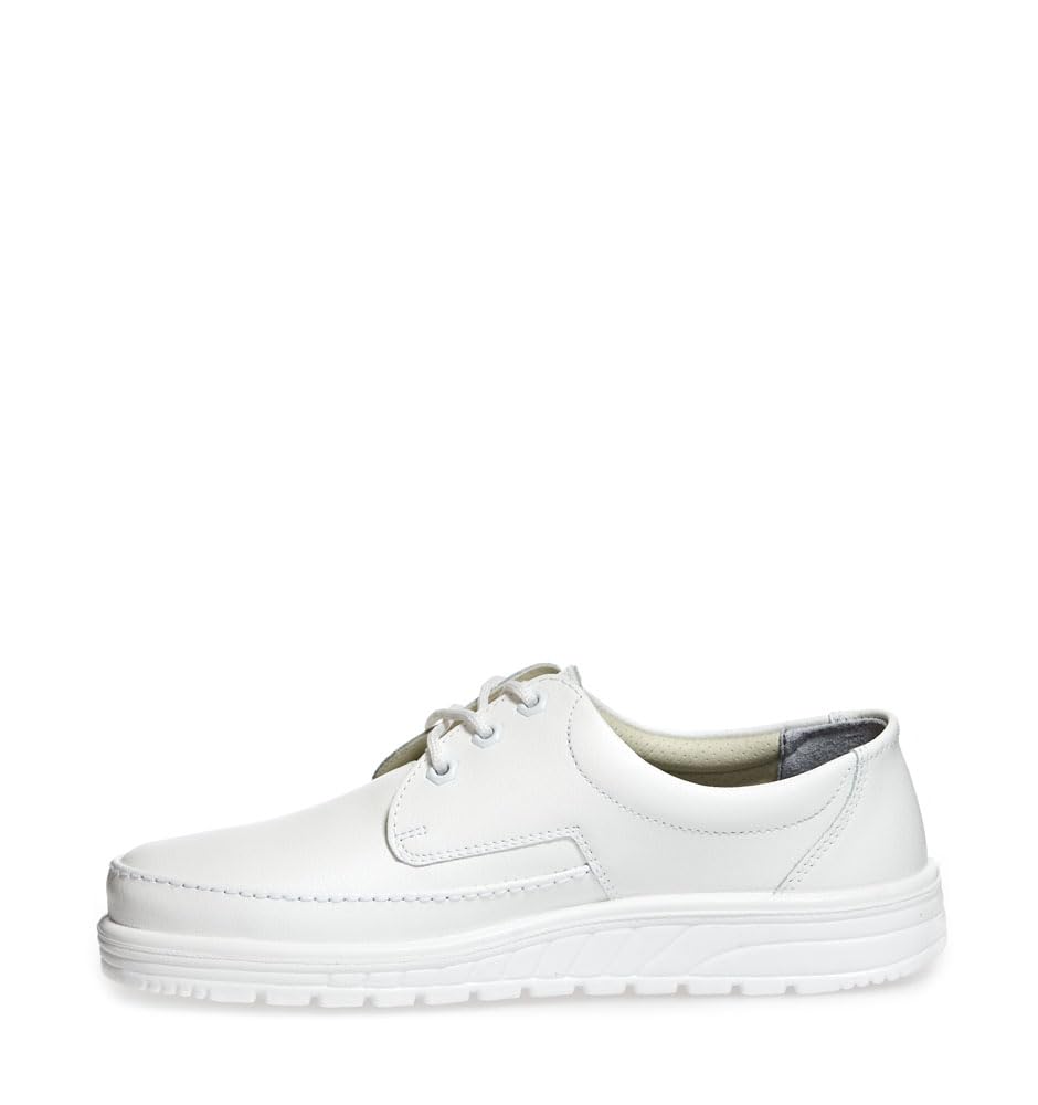 ABEBA Berufsschuh trabajo Industrial bota 2600 blanco, cuero, bacterias resistente, antiestático, CE EN ISO 20347:2012 O1 SRA, blanco, 9