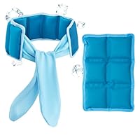 Winyoher Kühlpad Set – Neues Gel-Kühlband & Quadrat Kühlpad – Wiederverwendbare Kälte- & Wärmekompresse mit langer Kühldauer
