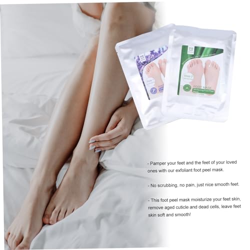 minkissy 6 Pares De Máscara Para Os Pés Hidratante Descasque Suavemente A Máscara Para Os Pés Máscar