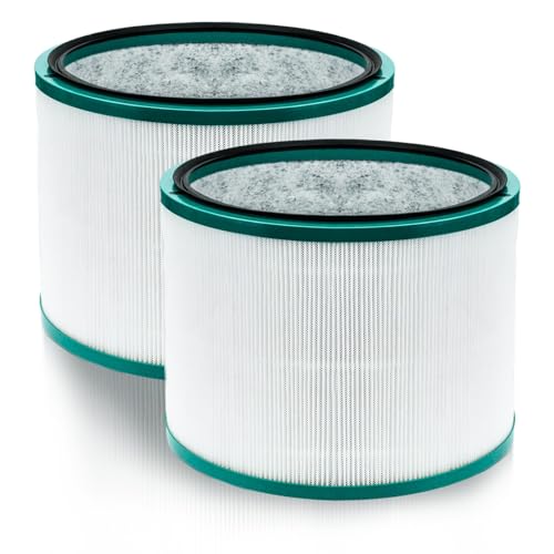 BAMBOOST HEPA - Filtro de repuesto Dyson Pure Cool DP01-3 y Dyson Pure Hot+Cool Link HP00-3, fibra de vidrio carbón activado