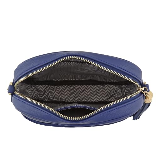 Image of FashionPuzzle Chevron Quilted Crossbody Camera Bag with Chain Strap and Tassel