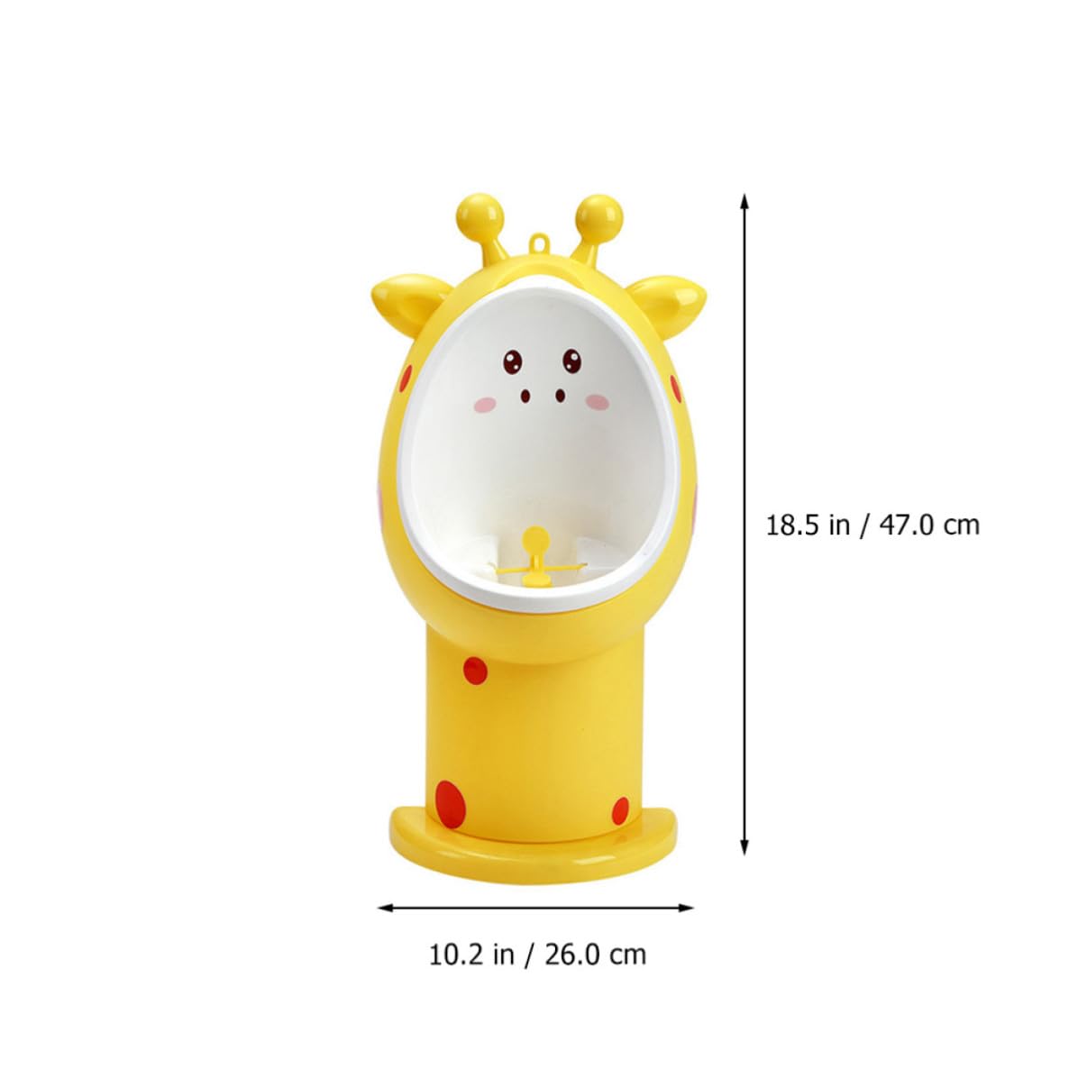 CLISPEED Orinatoio per Maschi Giallo in Pp Design Cartoon Adorabile, Facile da Pulire e Comodo da Installare, per Addestramento al Vasino in Casa