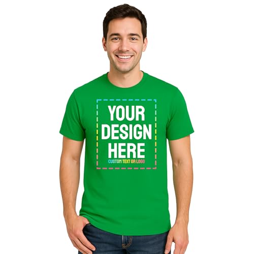 Custom Gildan T Shirts – Personalized Tees with Text, Image or Logo | Design Your Own Shirt for Men & Women | Merch on Demand