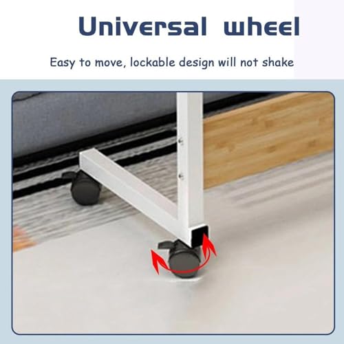 Mesa Multiuso Com Altura Regulável Rodinha Trabalho Estudo