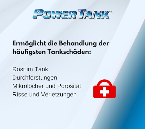 Power Tank - Tankversiegelung Motorrad 2k Weiß Keramik 700 g Set Tankentroster Innen Versiegelung Tanksanierung Rost Tank Entrosten Und Versiegeln Tankinnenlack Tankbeschichtung Rostlöser Auto Moped