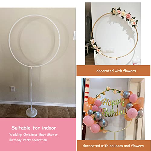 Sunormi Balloon Column With Round Circle Arch Stand Bases And Balloon Garlands Decorating Strip Tape Kits For Birthday Wedding Baby Shower Party Decorations #TOP1