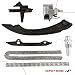 A-Premium Engine Timing Chain Kit W/Tensioner & More [fits DOHC, 6Cyl] Compatible with BMW [E85 E83 E60 E61 E46 E39 E36 E34], M3 94-99, X3, X5, Z3, Z4 & 323Ci, 323i, 325i, 330i, 525i, 528i, 530i