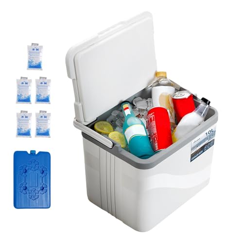 Enfriador grande con aislamiento de gran capacidad – Recipiente de accesorios a prueba de fugas a prueba de polvo, para camping, picnic, barbacoa al aire libre